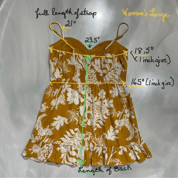 Wild Fable Women’s Size Large Sun Dress with Spaghetti Straps (Target) Linen - Picture 8 of 13